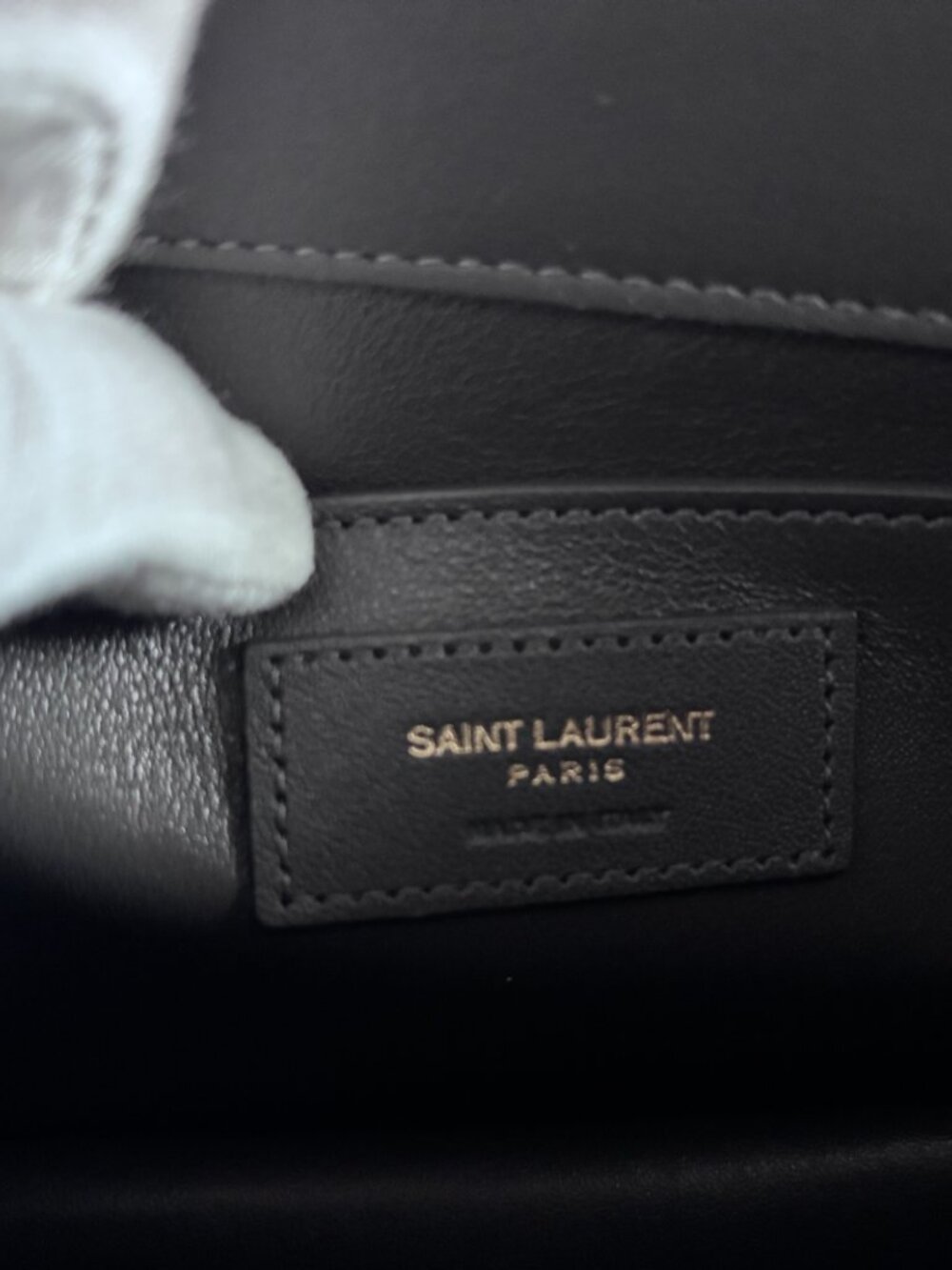 YSL Dark Grey/Gold Medium Sunset Bag (Full Set) - Picture 8 of 10